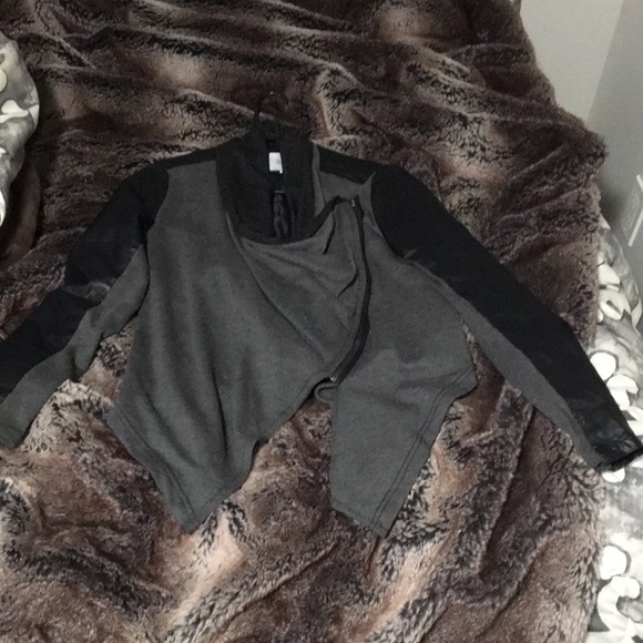 Pleather/fabric jacket - Picture 2 of 3